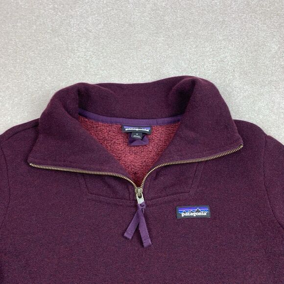 Patagonia Woolie Fleece Sweater Women’s Small Pullover 1/2 Zip Wool Blend - Picture 4 of 13